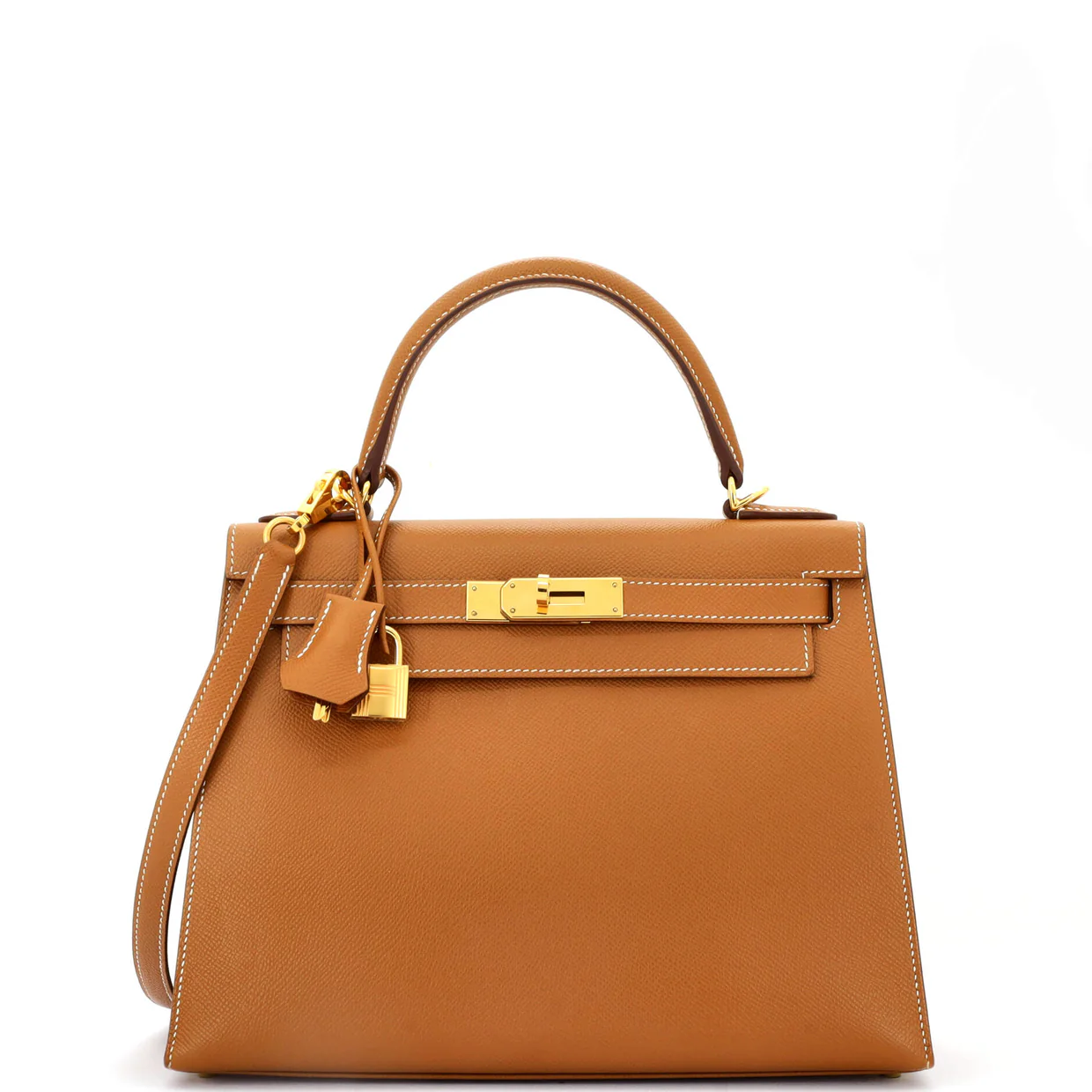 Kelly Handbag Gold Epsom with Gold Hardware 28 - Deep Luxury