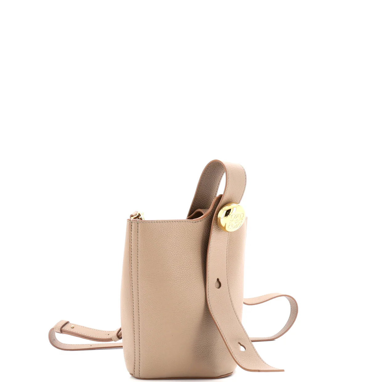 Pebble Bucket Bag Leather - Deep Luxury