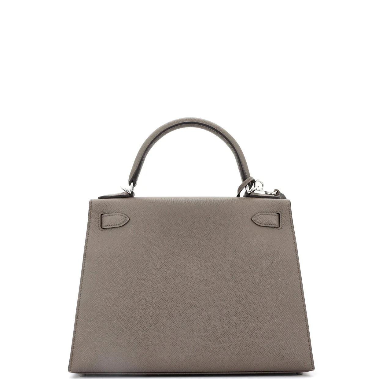 Kelly Handbag Grey Epsom with Palladium Hardware 28 - Deep Luxury
