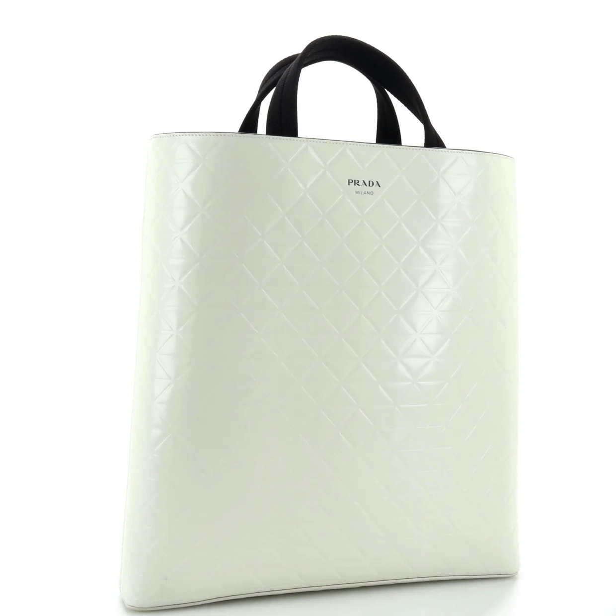 Tote with Water Bottle Quilted Brushed Leather - Deep Luxury
