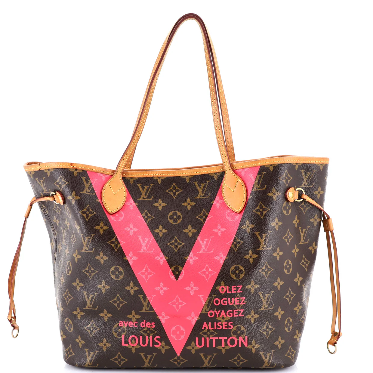 Neverfull NM Tote Limited Edition Cities V Monogram Canvas MM - Deep Luxury