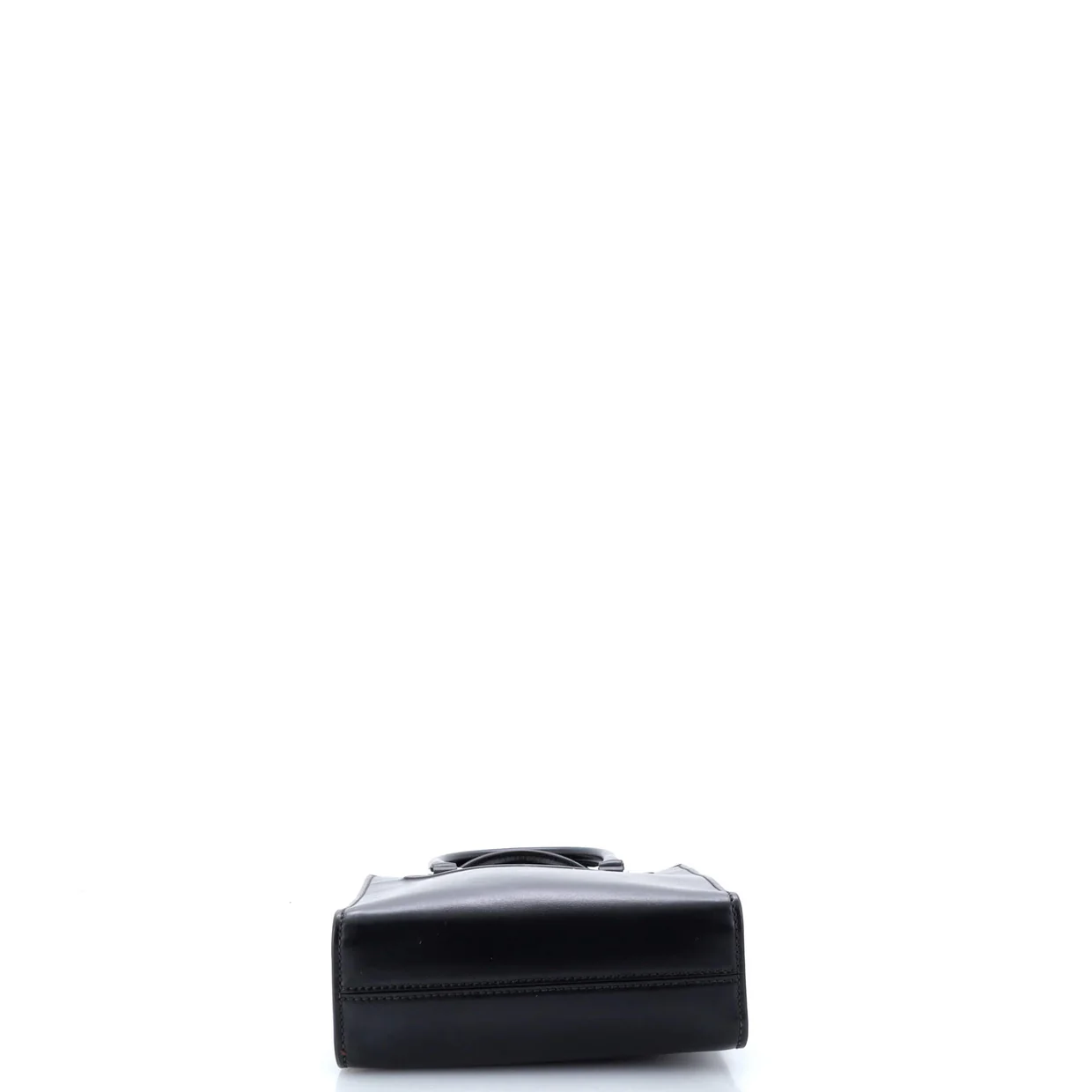 Logo Drill Tote Leather Mini - Deep Luxury