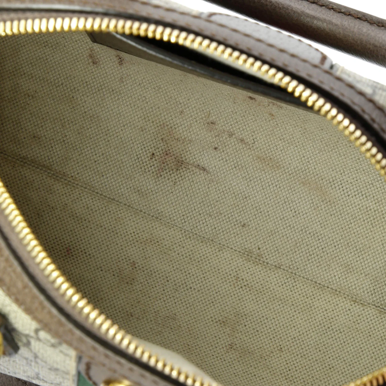 Ophidia Convertible Boston Bag GG Coated Canvas Small - Deep Luxury