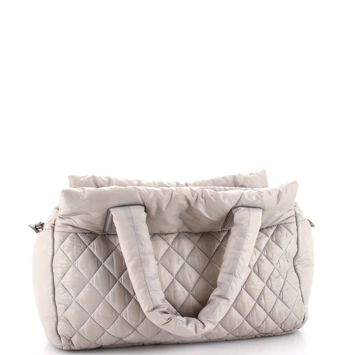 Coco Cocoon Zipped Tote Quilted Nylon Large - Deep Luxury