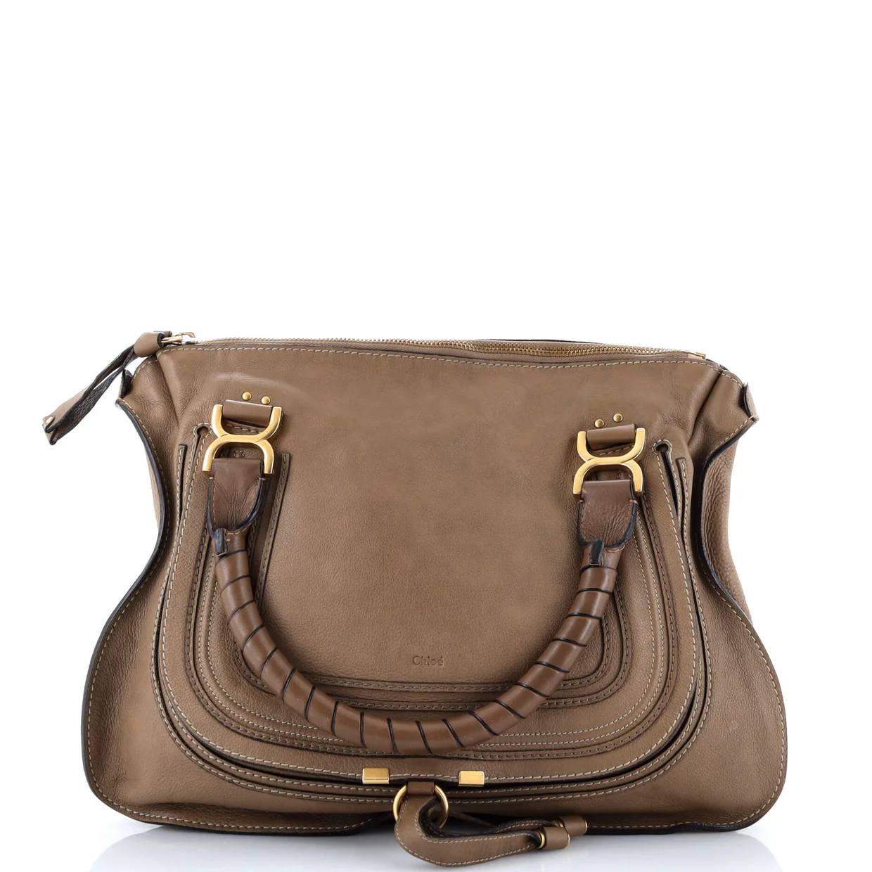 Marcie Satchel Leather Large - Deep Luxury