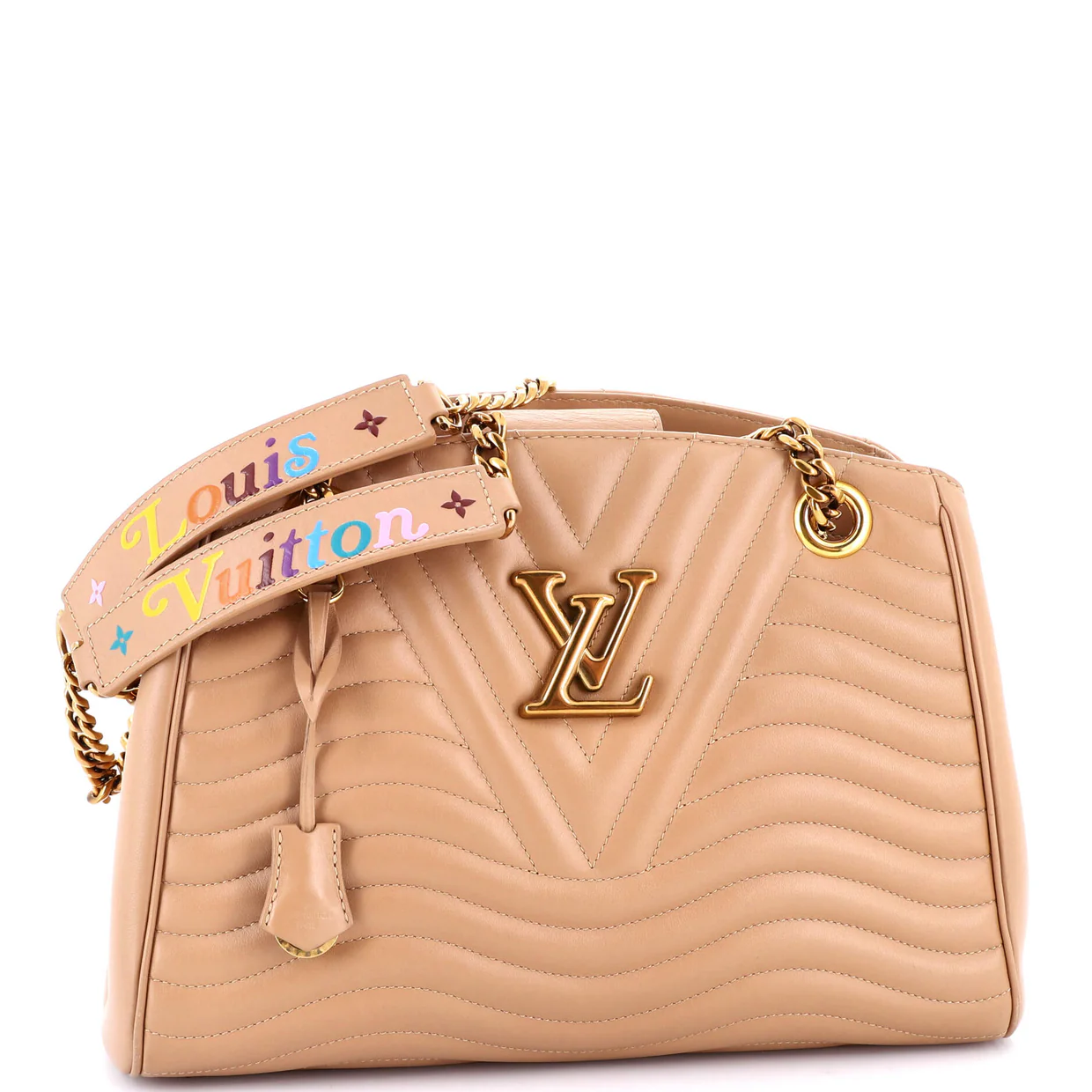 New Wave Chain Tote Quilted Leather - Deep Luxury