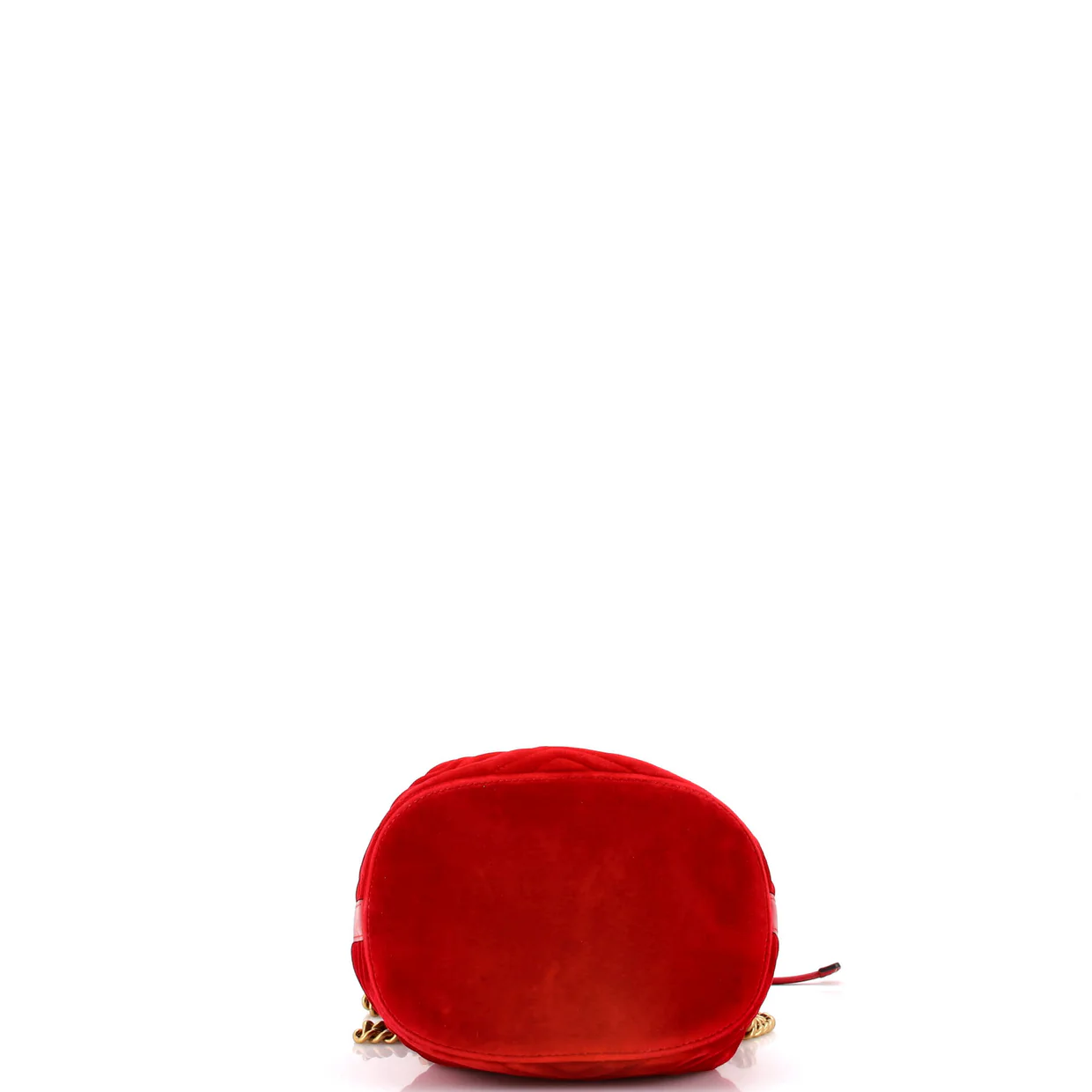 GG Marmont Bucket Bag Matelasse Velvet Small - Deep Luxury