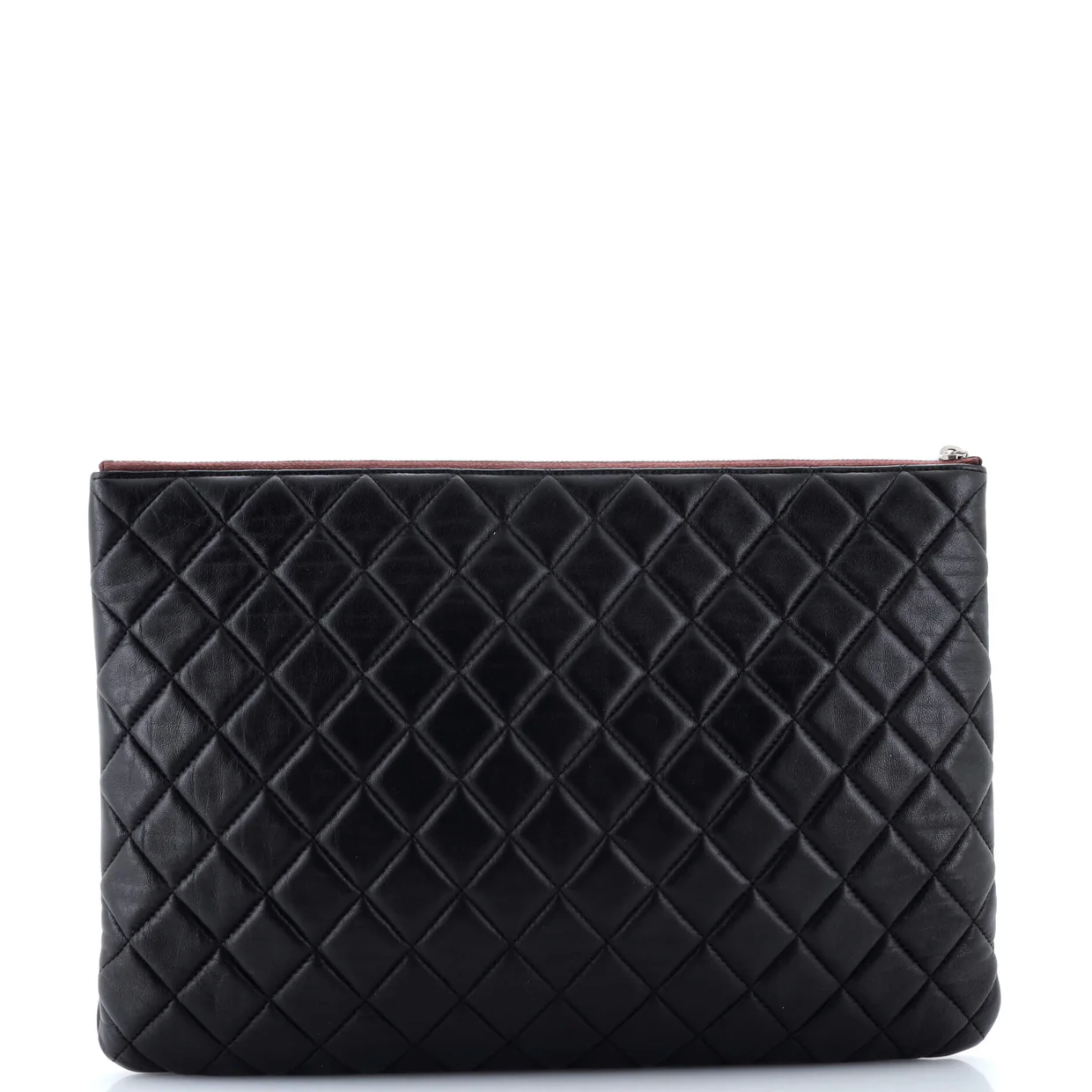 O Case Clutch Quilted Lambskin Large - Deep Luxury