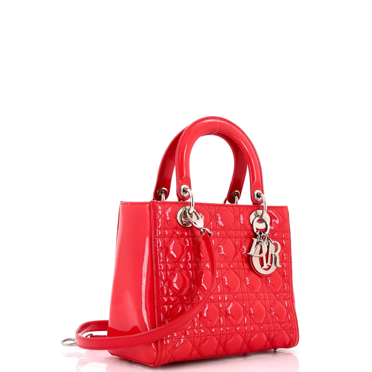 Lady Dior Bag Cannage Quilt Patent Medium - Deep Luxury