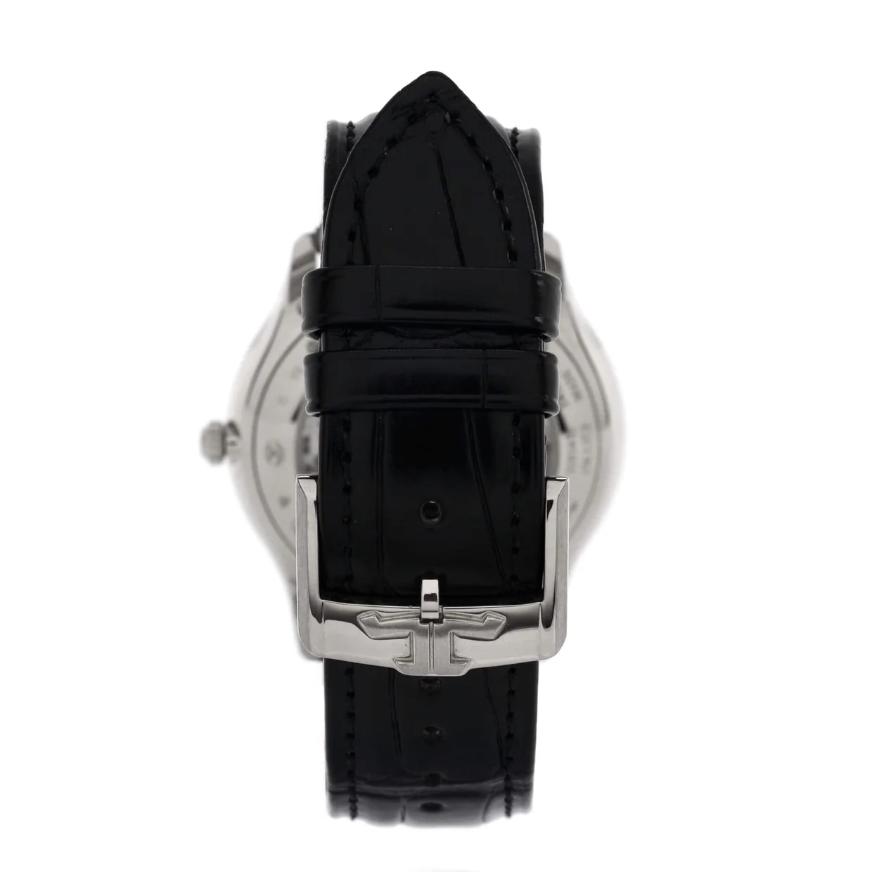 Master Ultra Thin Date Automatic Watch White Gold and Alligator with Diamond Bezel 40 - Deep Luxury