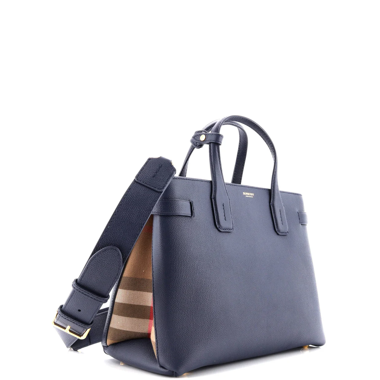 Banner Tote Leather Medium - Deep Luxury