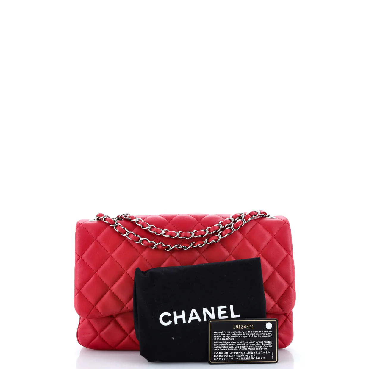3 Flap Bag NM Quilted Lambskin Jumbo - Deep Luxury