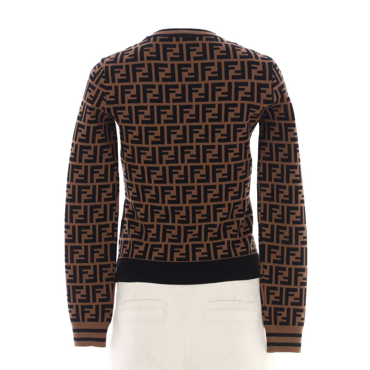 Women's Long Sleeve Crewneck Sweater Zucca Viscose Blend - Deep Luxury