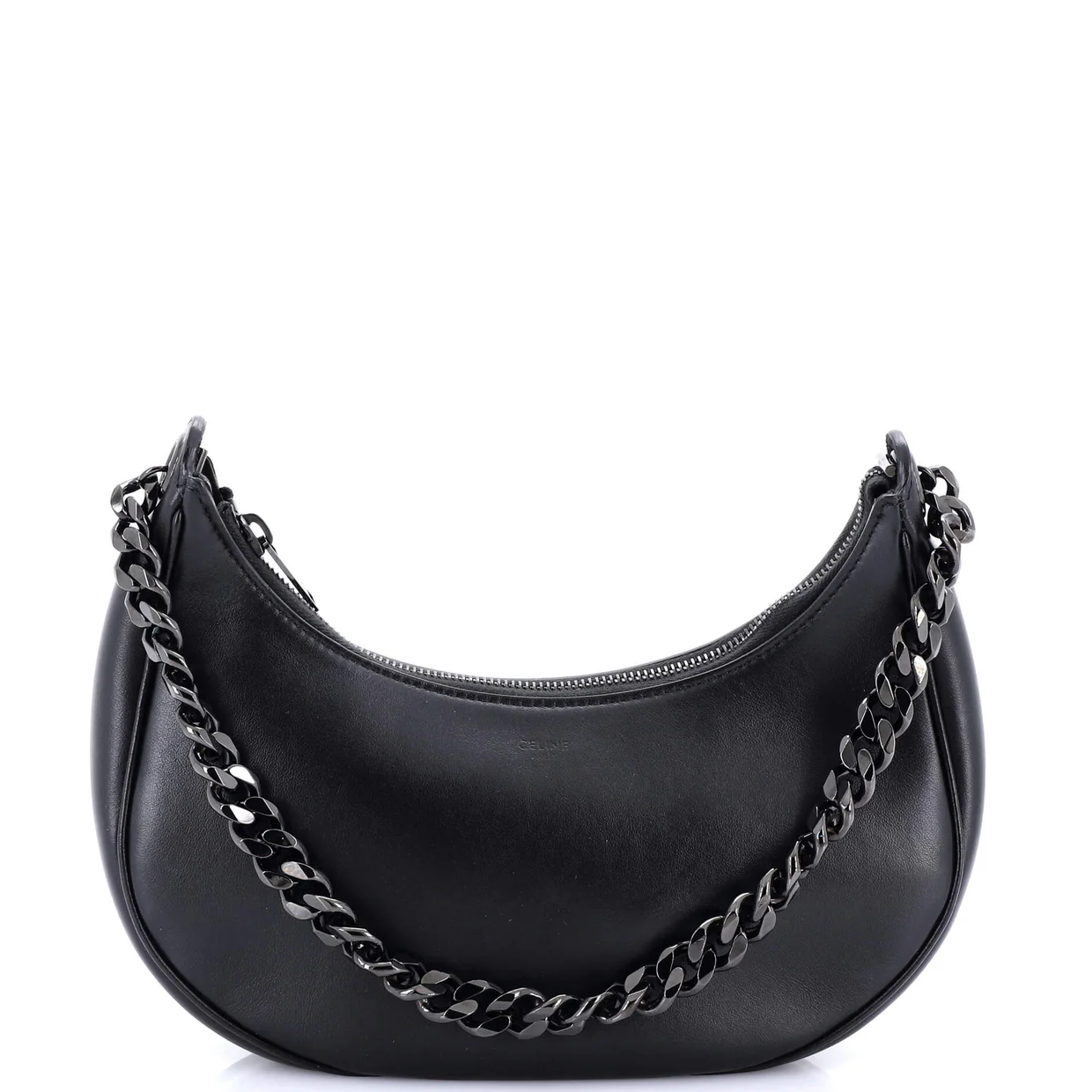 Ava Chain Bag Leather Medium - Deep Luxury