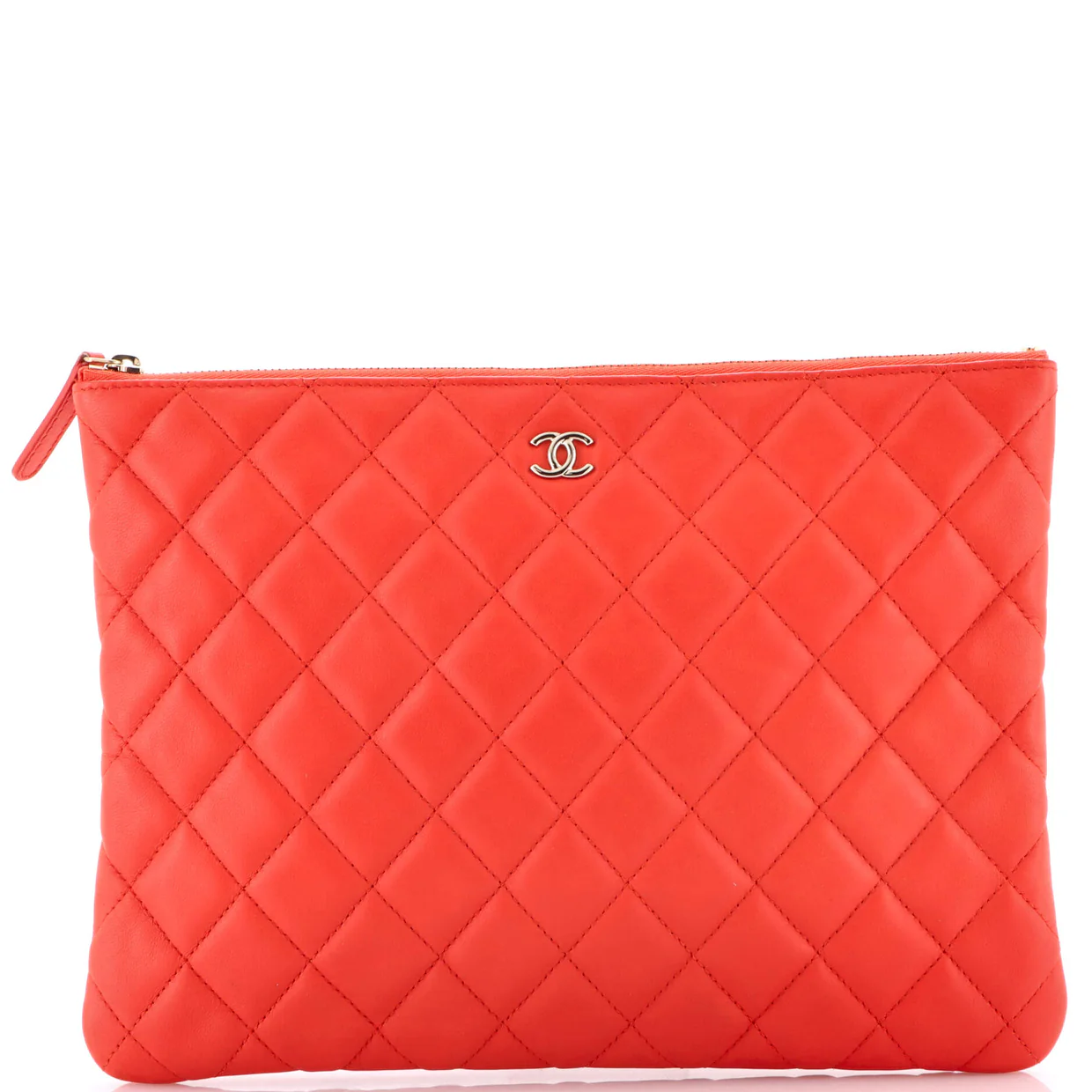 O Case Clutch Quilted Lambskin Medium - Deep Luxury
