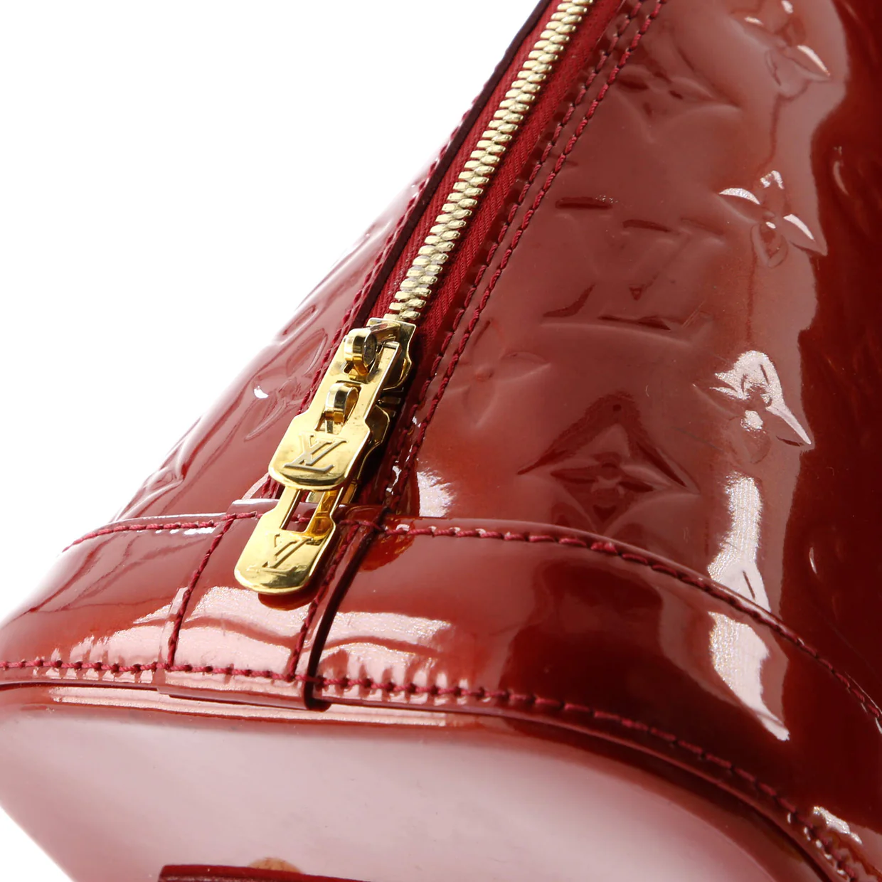 Alma Handbag Monogram Vernis PM - Deep Luxury