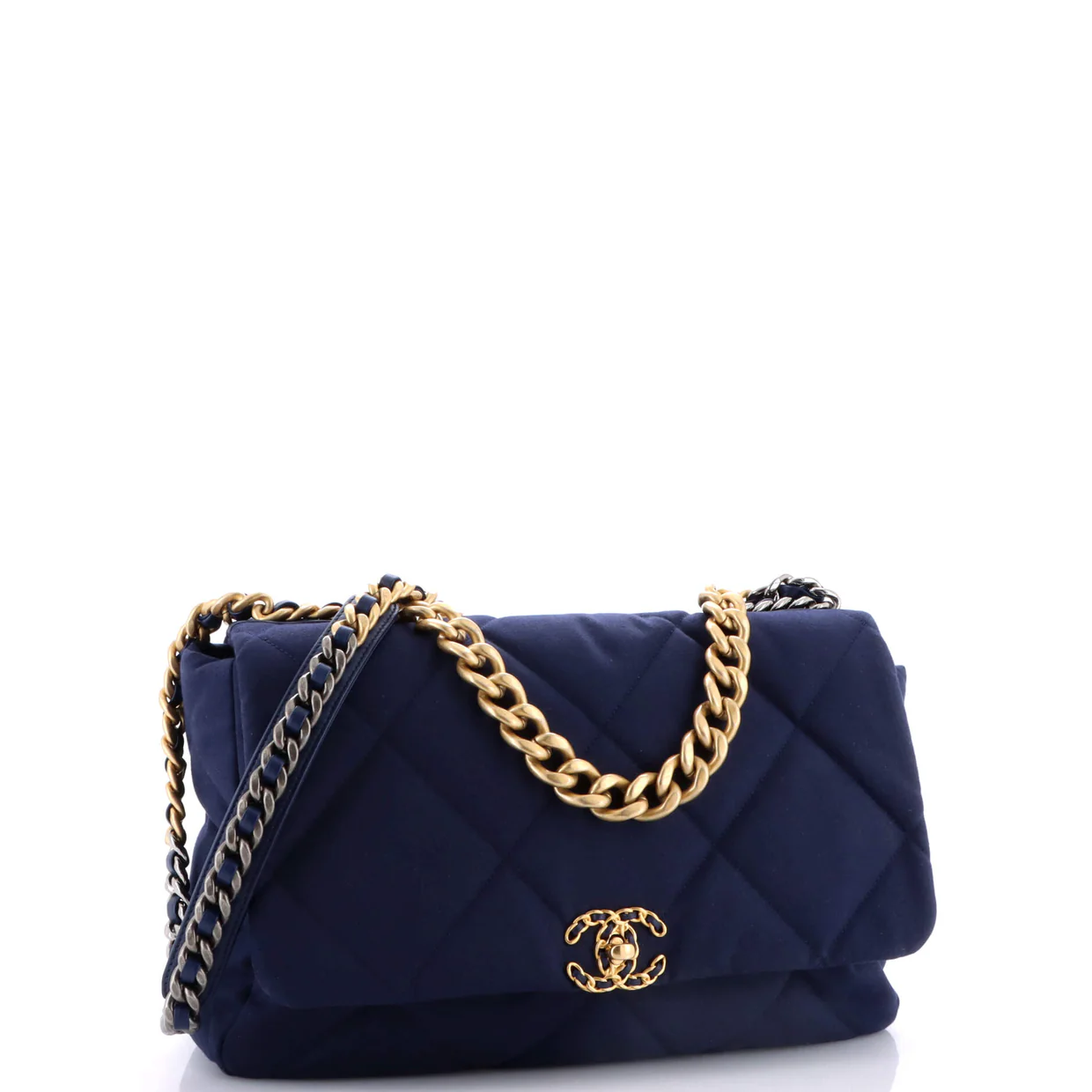 19 Flap Bag Quilted Canvas Maxi - Deep Luxury