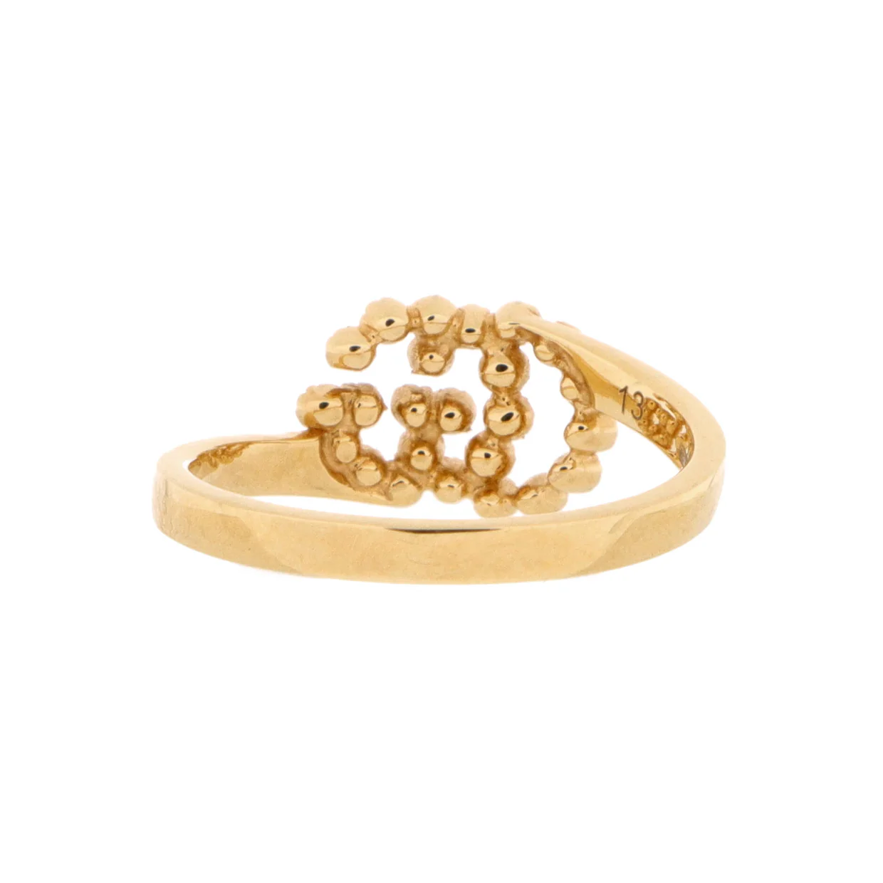 GG Running Ring 18K Yellow Gold with Diamonds - Deep Luxury