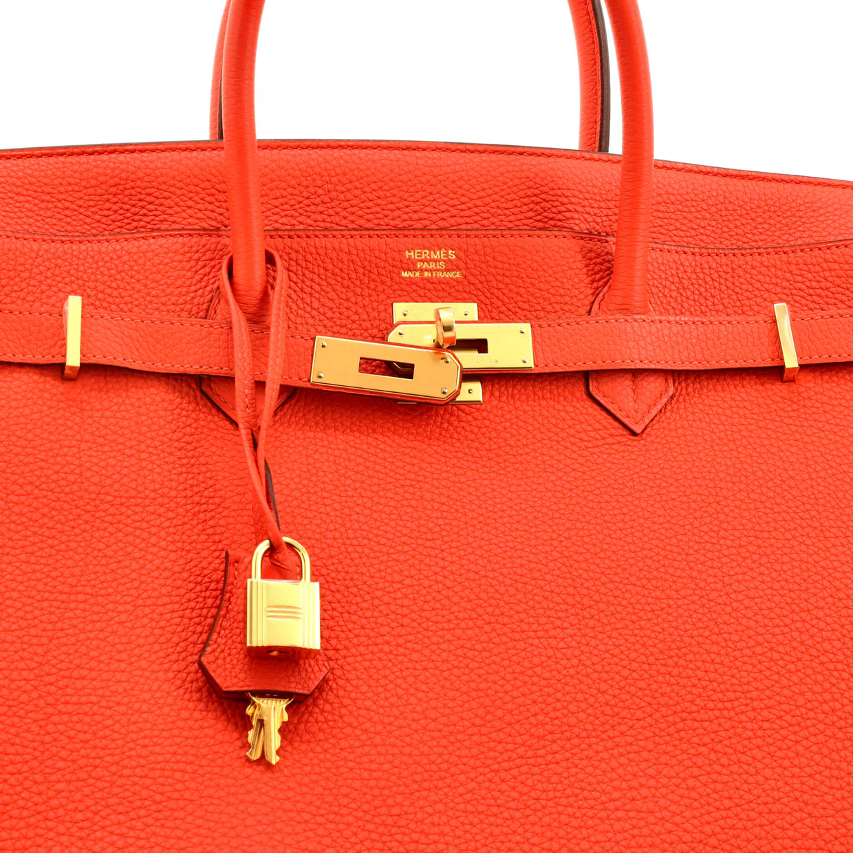 Birkin Handbag Capucine Togo with Gold Hardware 40 - Deep Luxury