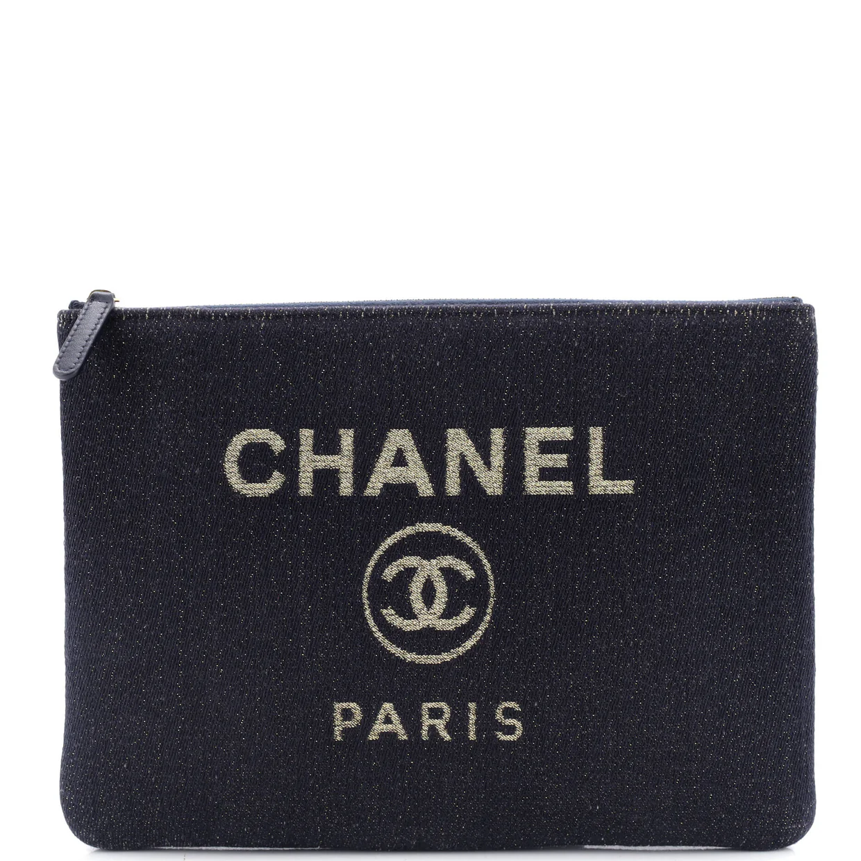 Deauville Pouch Lurex Canvas Medium - Deep Luxury