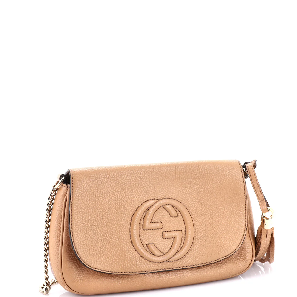 Soho Chain Crossbody Bag Leather Medium - Deep Luxury