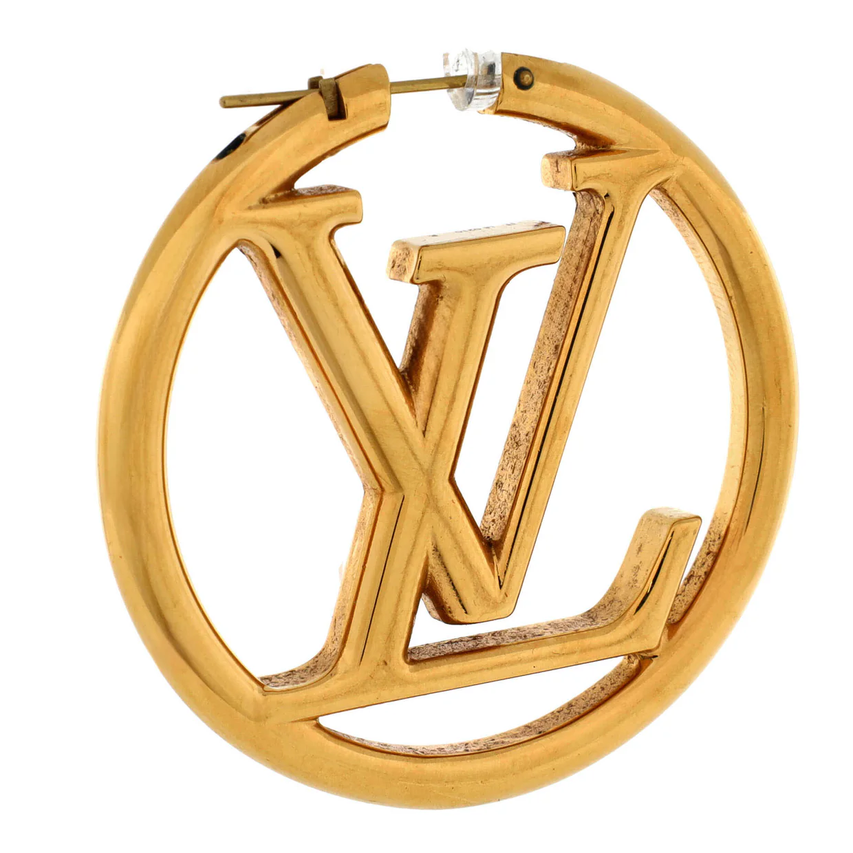Louise Hoop Earrings Metal GM - Deep Luxury