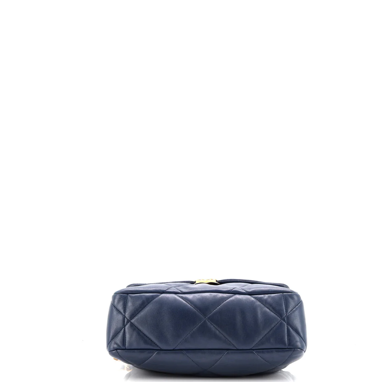 19 Flap Bag Quilted Leather Large - Deep Luxury