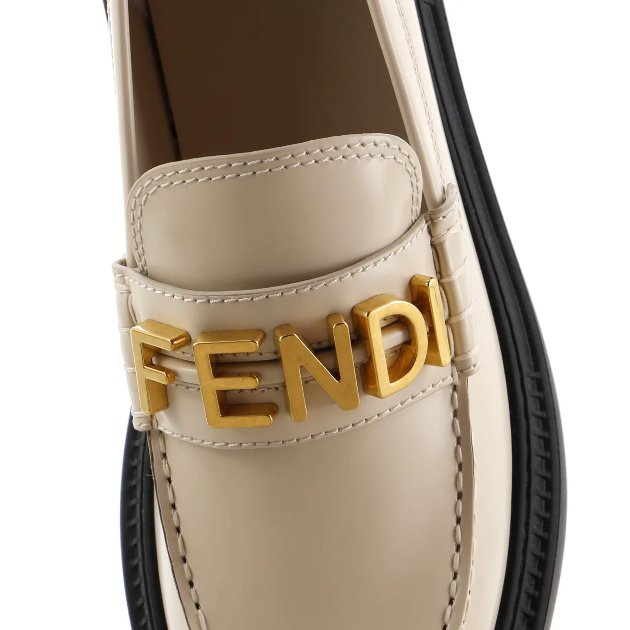 Women's Fendigraphy Lug Sole Loafers Leather - Deep Luxury