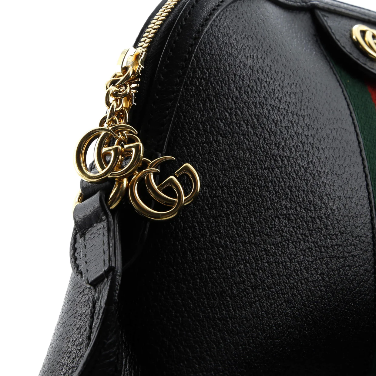 Ophidia Dome Shoulder Bag Leather Small - Deep Luxury