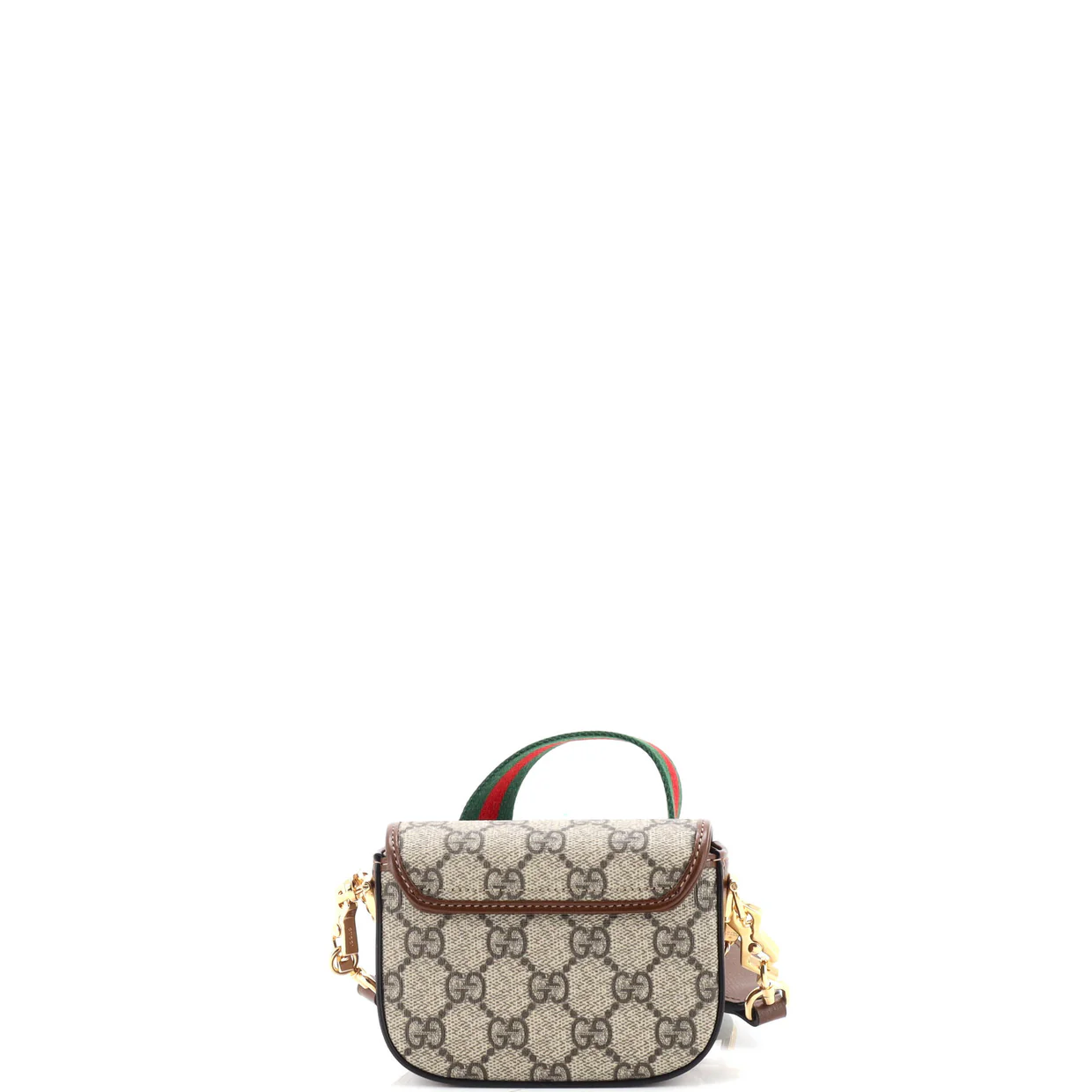 Horsebit 1955 Flap Wallet with Strap GG Coated Canvas - Deep Luxury