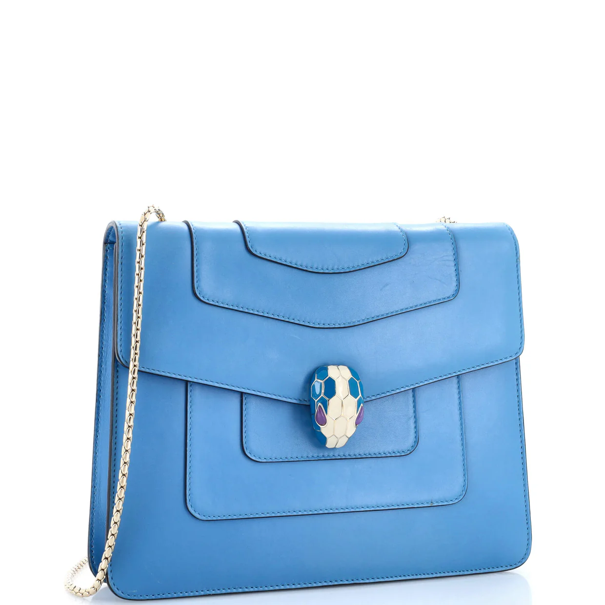 Serpenti Forever Square Shoulder Bag Leather Medium - Deep Luxury