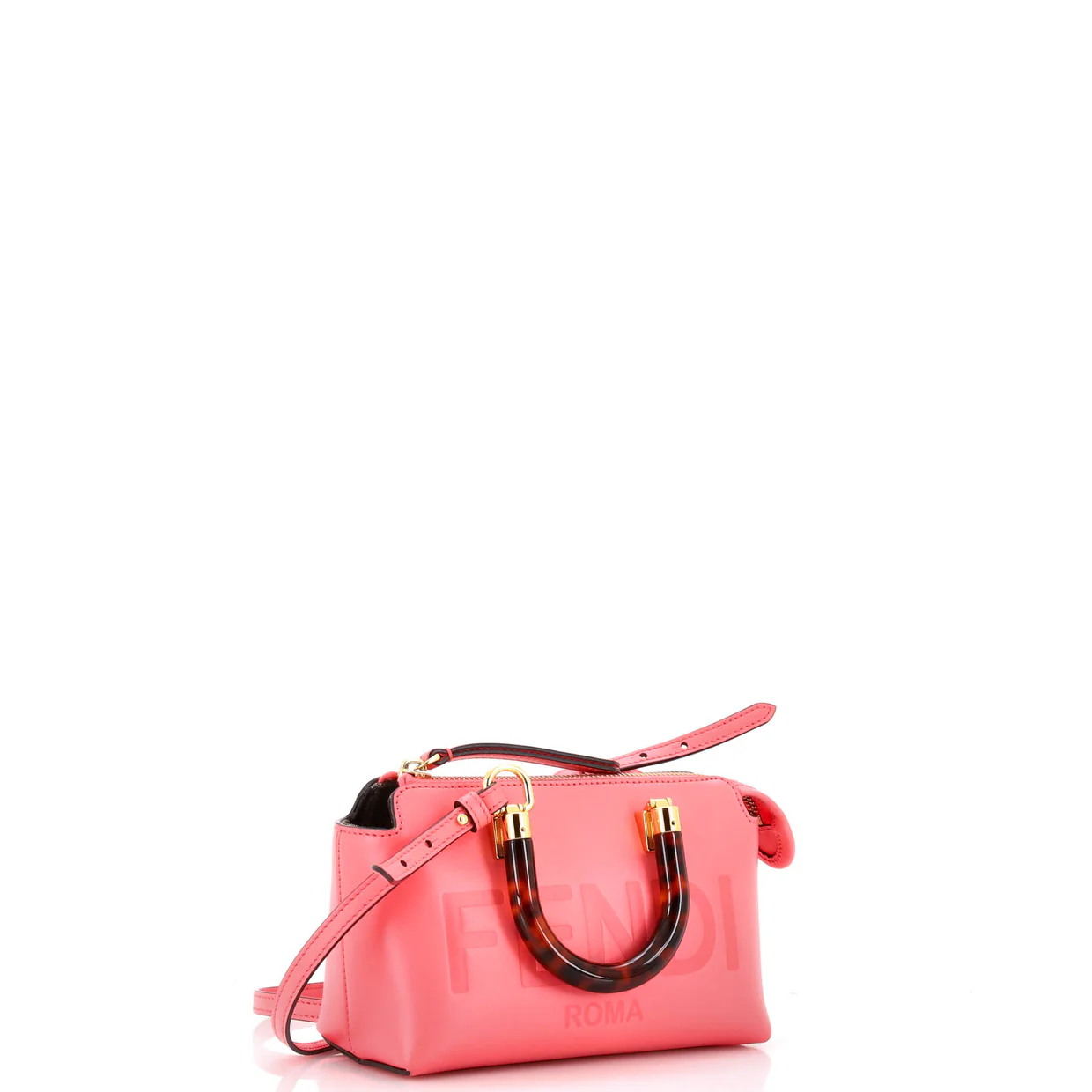 Logo By The Way Top Handle Bag Embossed Leather Mini - Deep Luxury