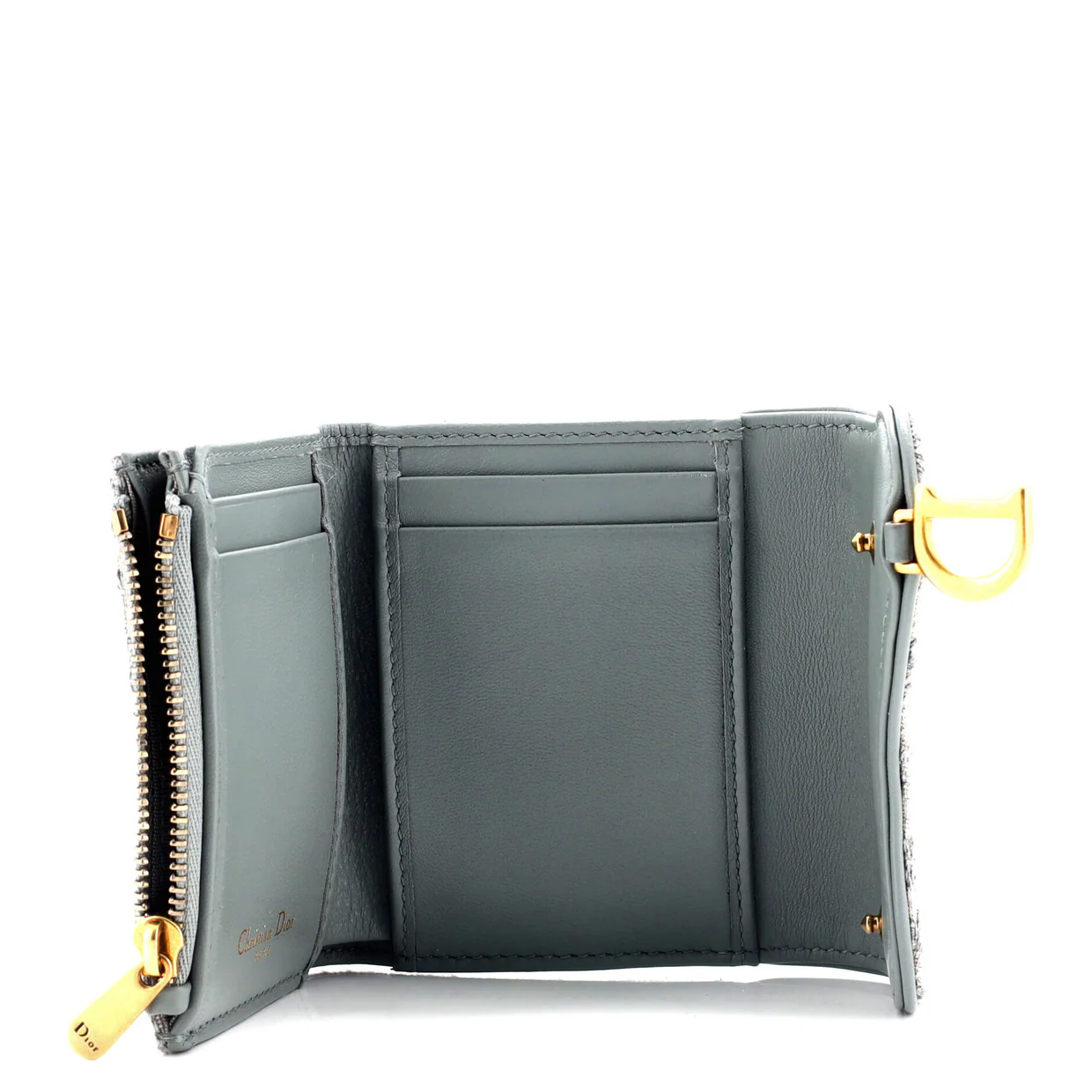 Saddle Flap Wallet Oblique Canvas Mini - Deep Luxury