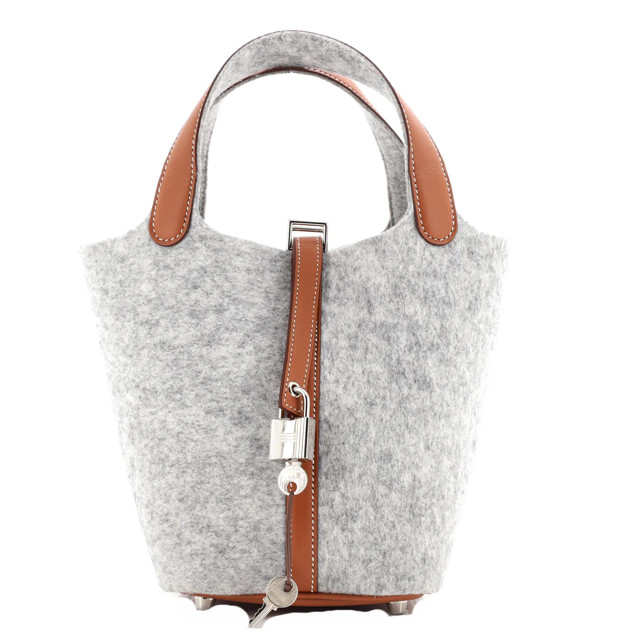 Picotin Lock Bag Felt with Leather PM - Deep Luxury