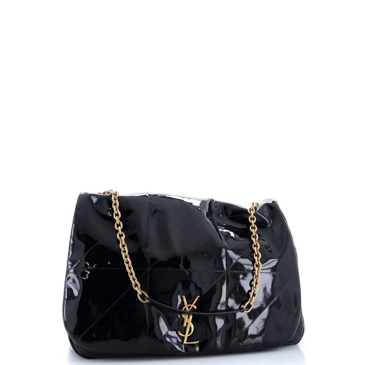 Jamie 4.3 Shoulder Bag Quilted Patent Large - Deep Luxury