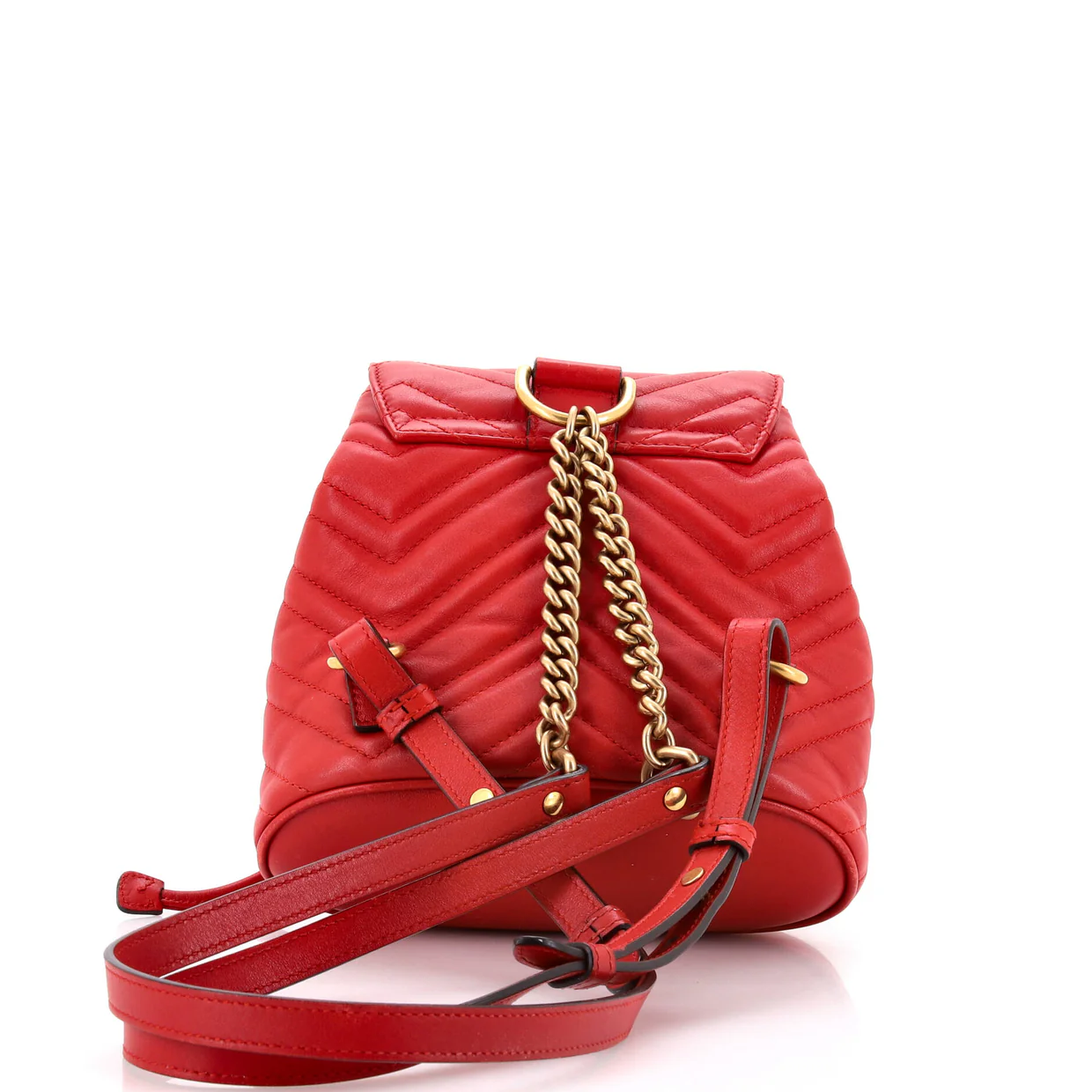 GG Marmont Drawstring Backpack Matelasse Leather Mini - Deep Luxury