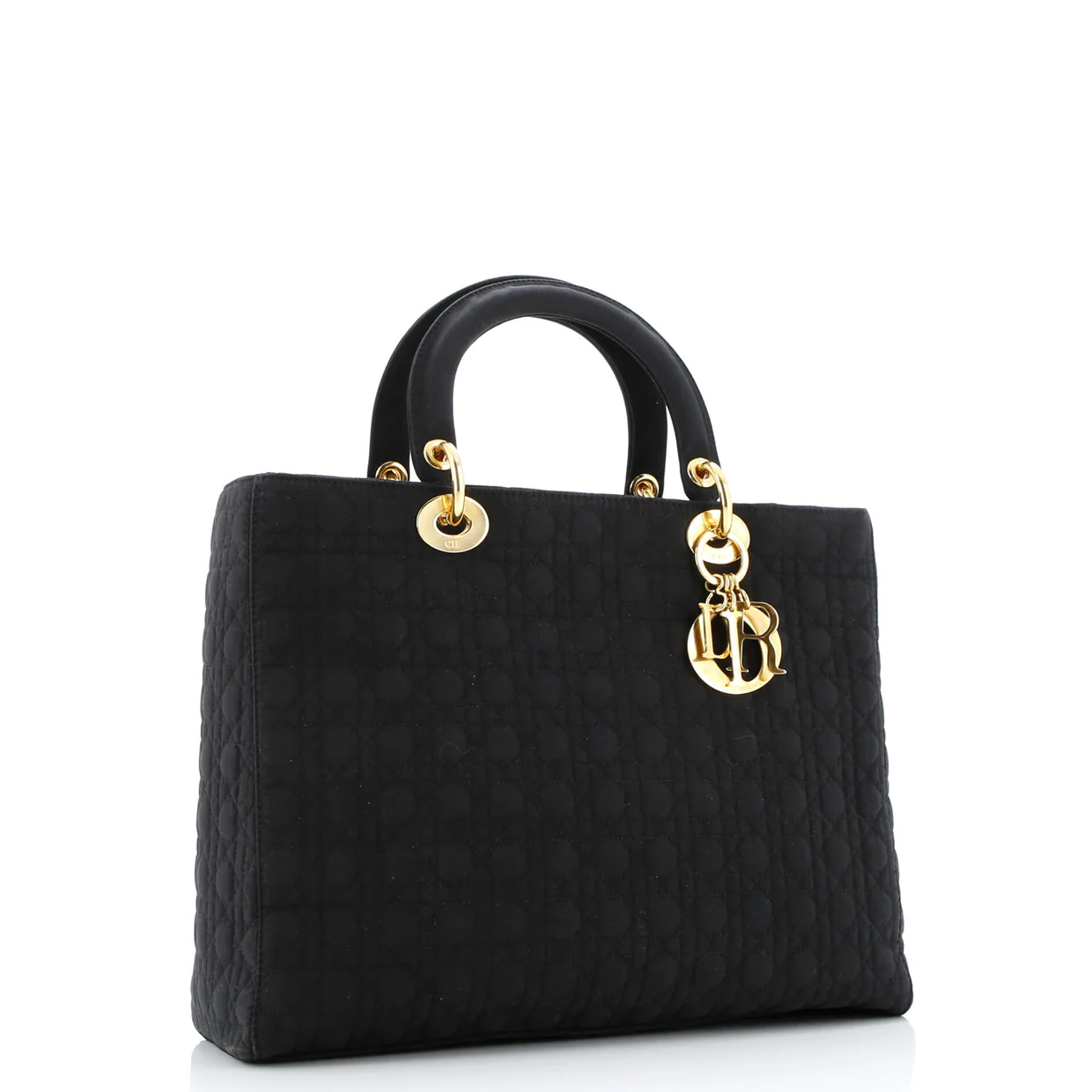 Vintage Lady Dior Bag Cannage Quilt Nylon Large - Deep Luxury
