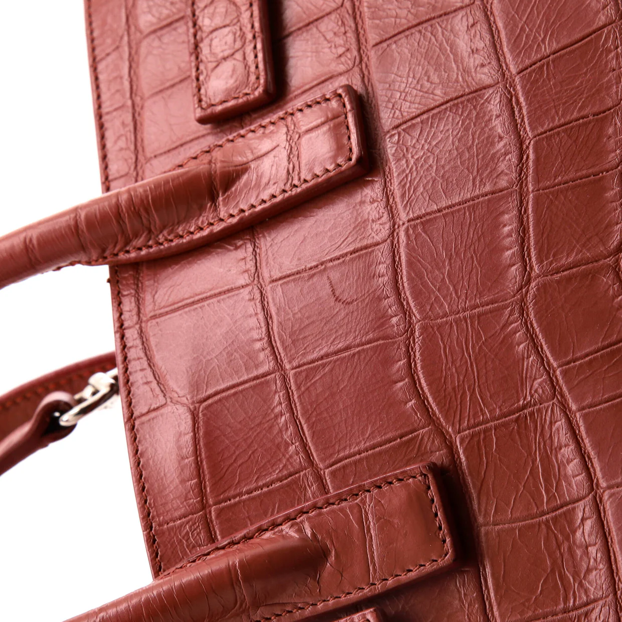 Sac de Jour NM Bag Crocodile Embossed Leather Nano - Deep Luxury