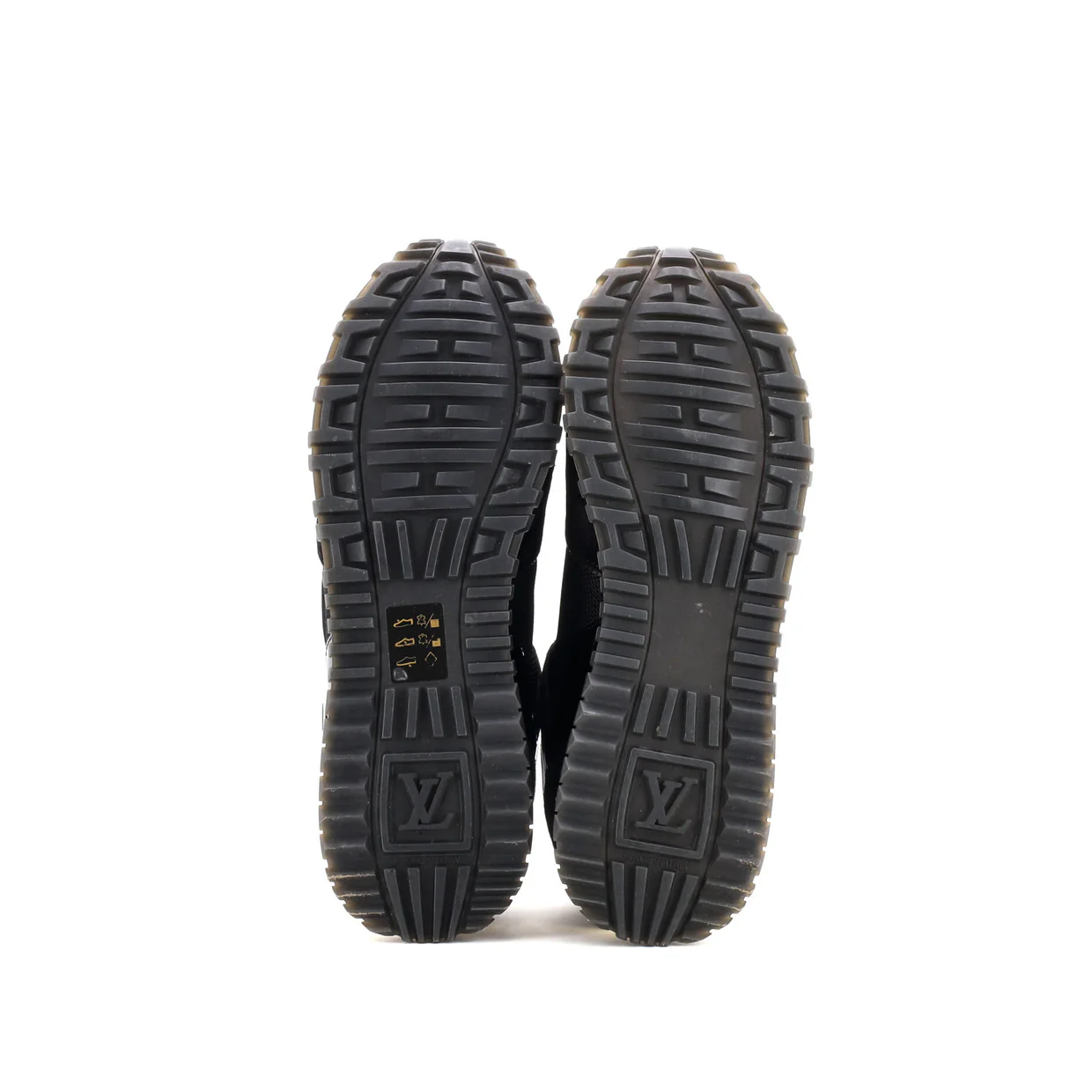 Women's Run Away Sneakers Mesh with Monogram Canvas and Suede - Deep Luxury