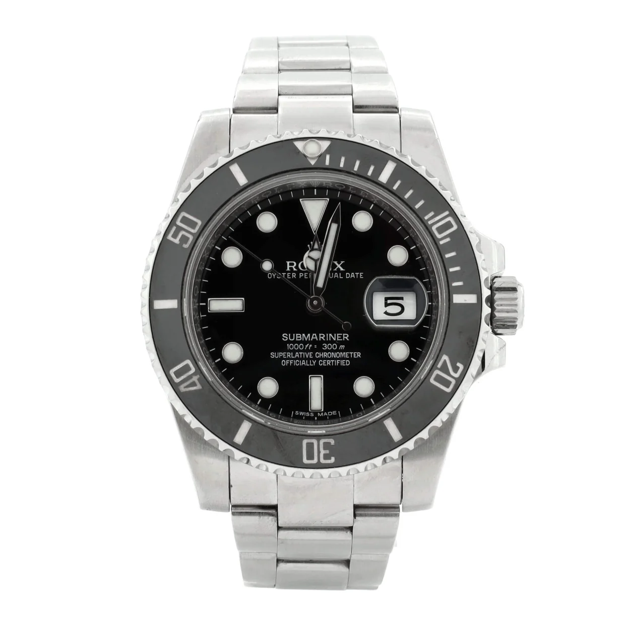 Oyster Perpetual Submariner Date Automatic Watch Stainless Steel and Cerachrom 40 - Deep Luxury