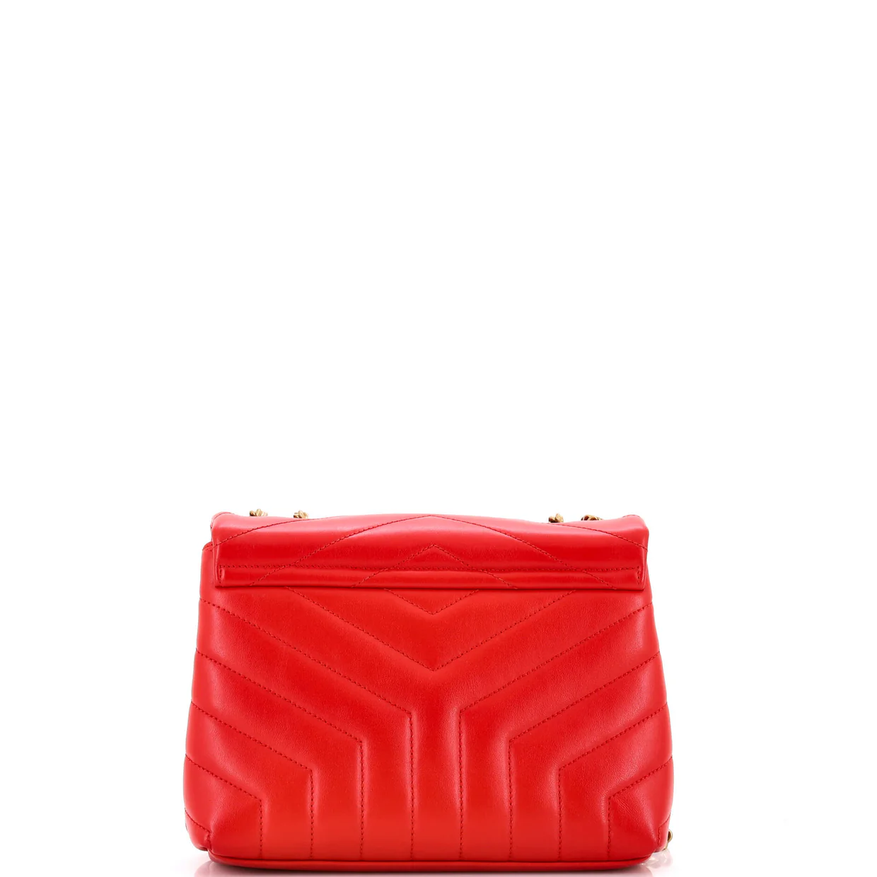 Loulou Shoulder Bag Matelasse Chevron Leather Small - Deep Luxury