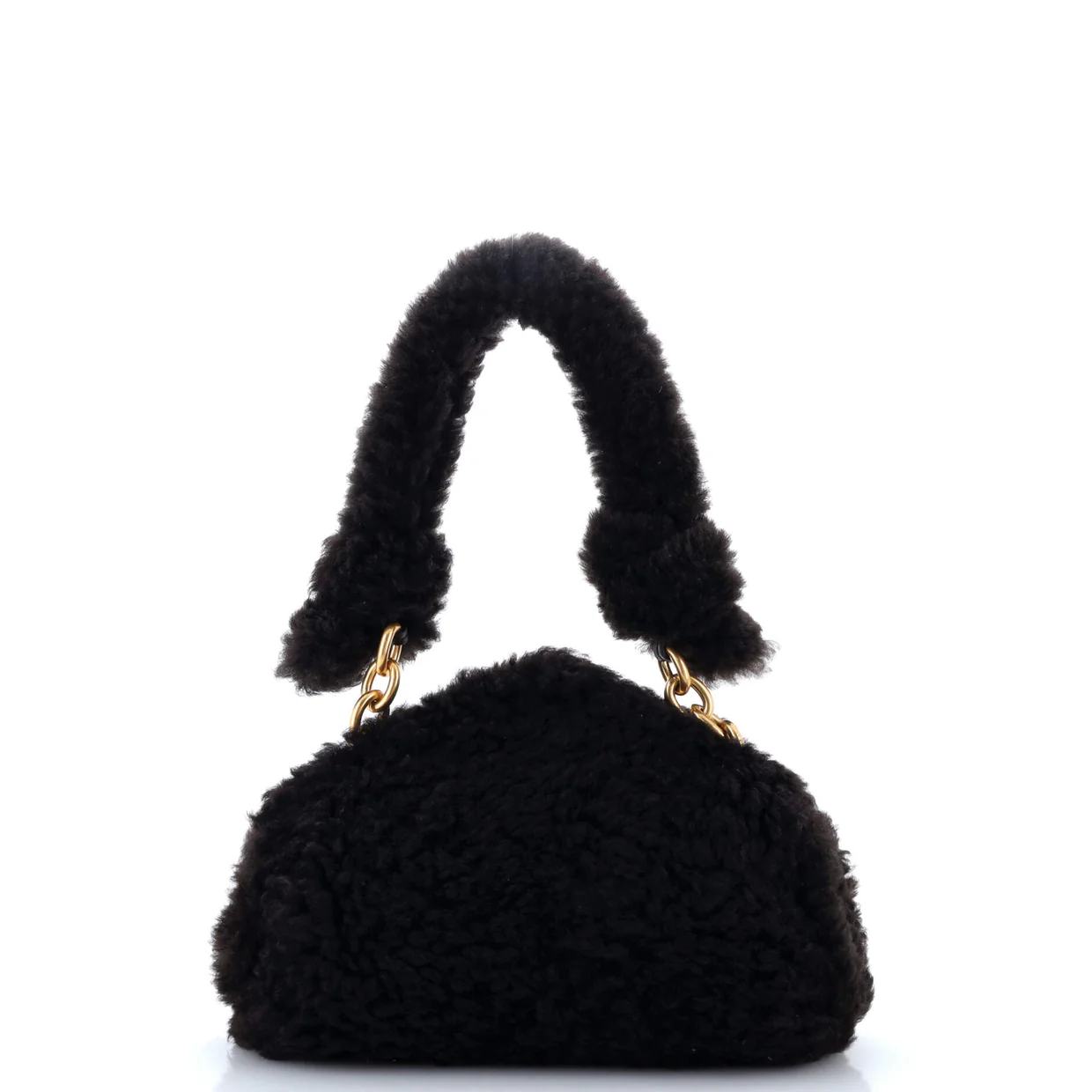 Tip Clutch Shearling - Deep Luxury