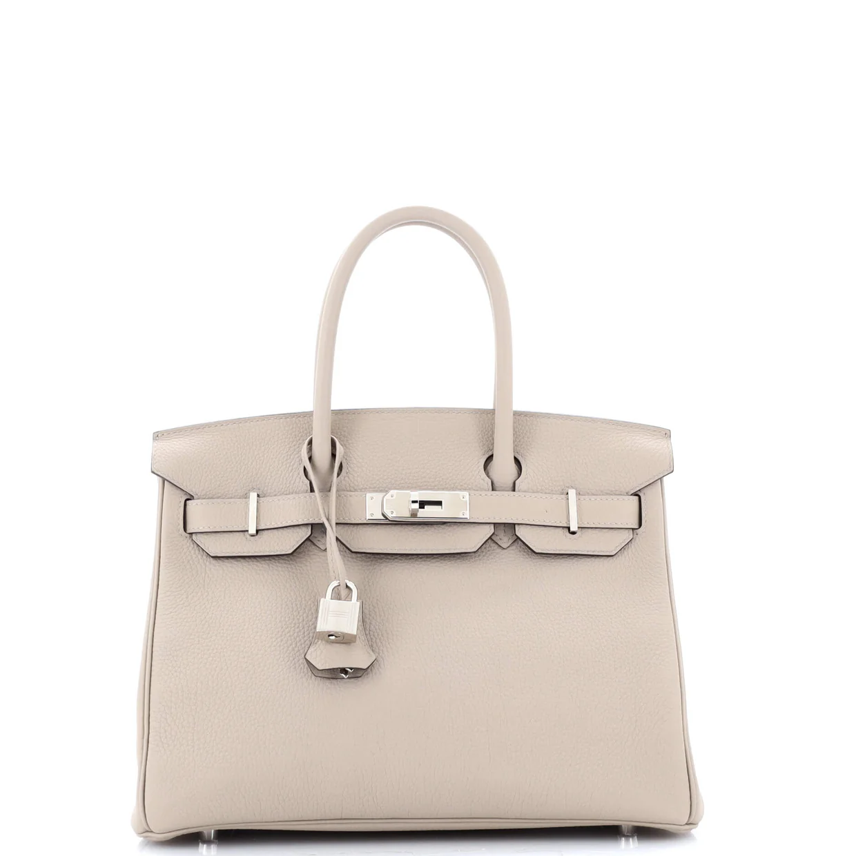 Birkin Handbag Grey Togo with Palladium Hardware 30 - Deep Luxury