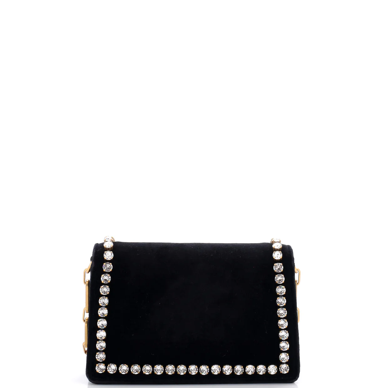 Broadway Pearly Bee Shoulder Bag Crystal Embellished Velvet Mini - Deep Luxury