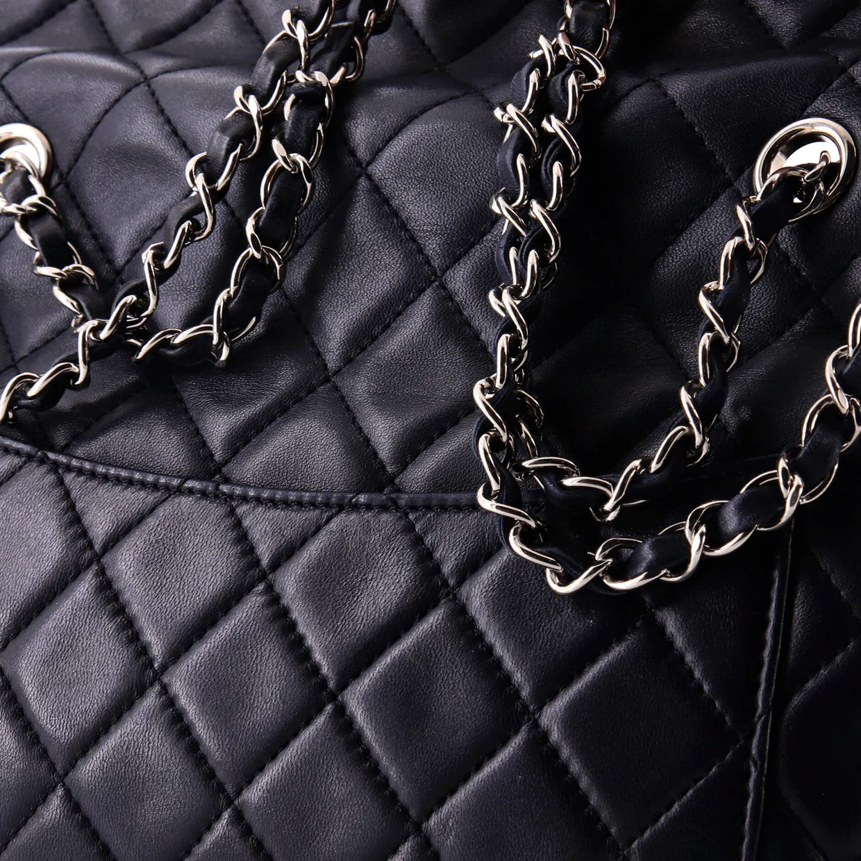 3 Flap Bag NM Quilted Lambskin Jumbo - Deep Luxury