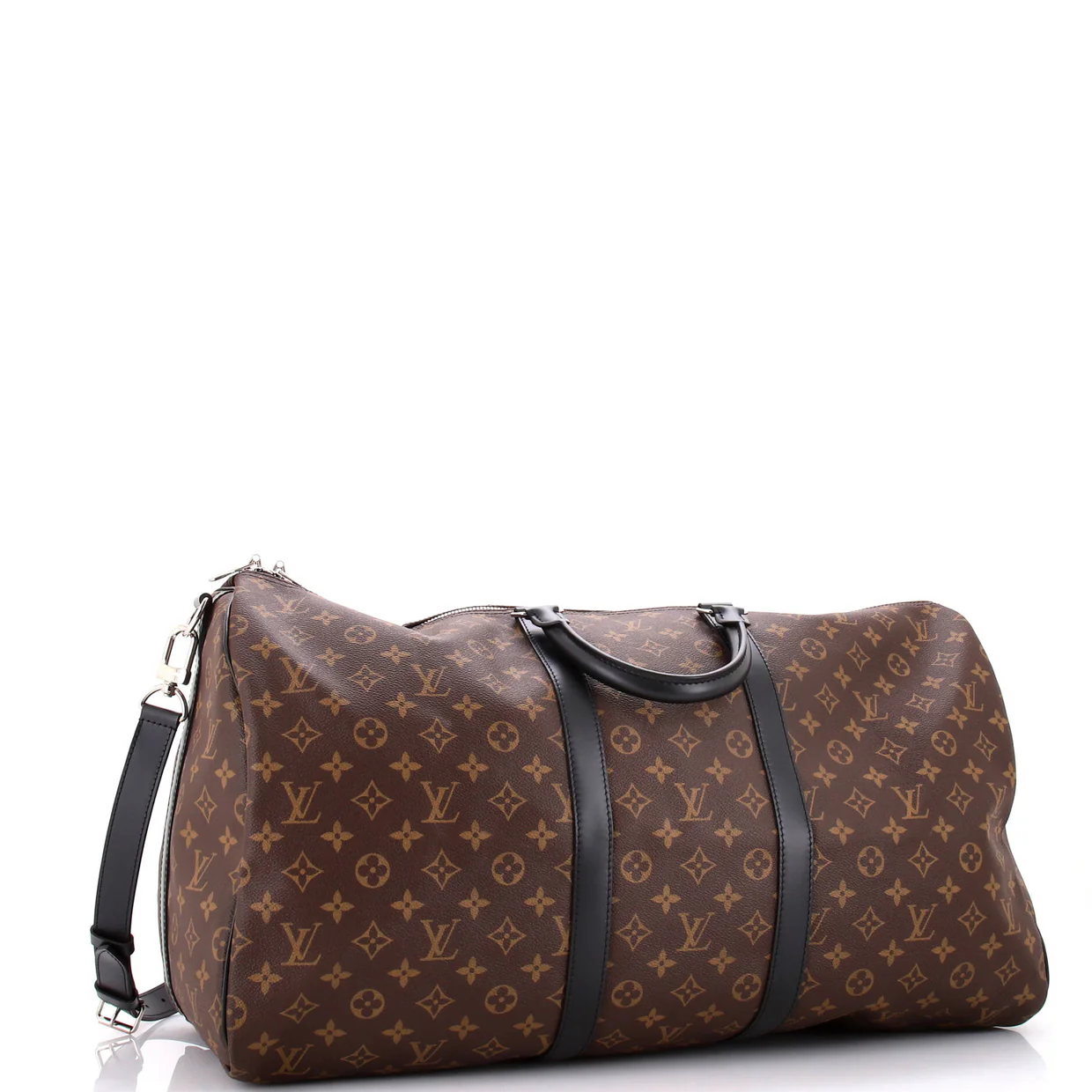 Keepall Bandouliere Bag Macassar Monogram Canvas 55 - Deep Luxury