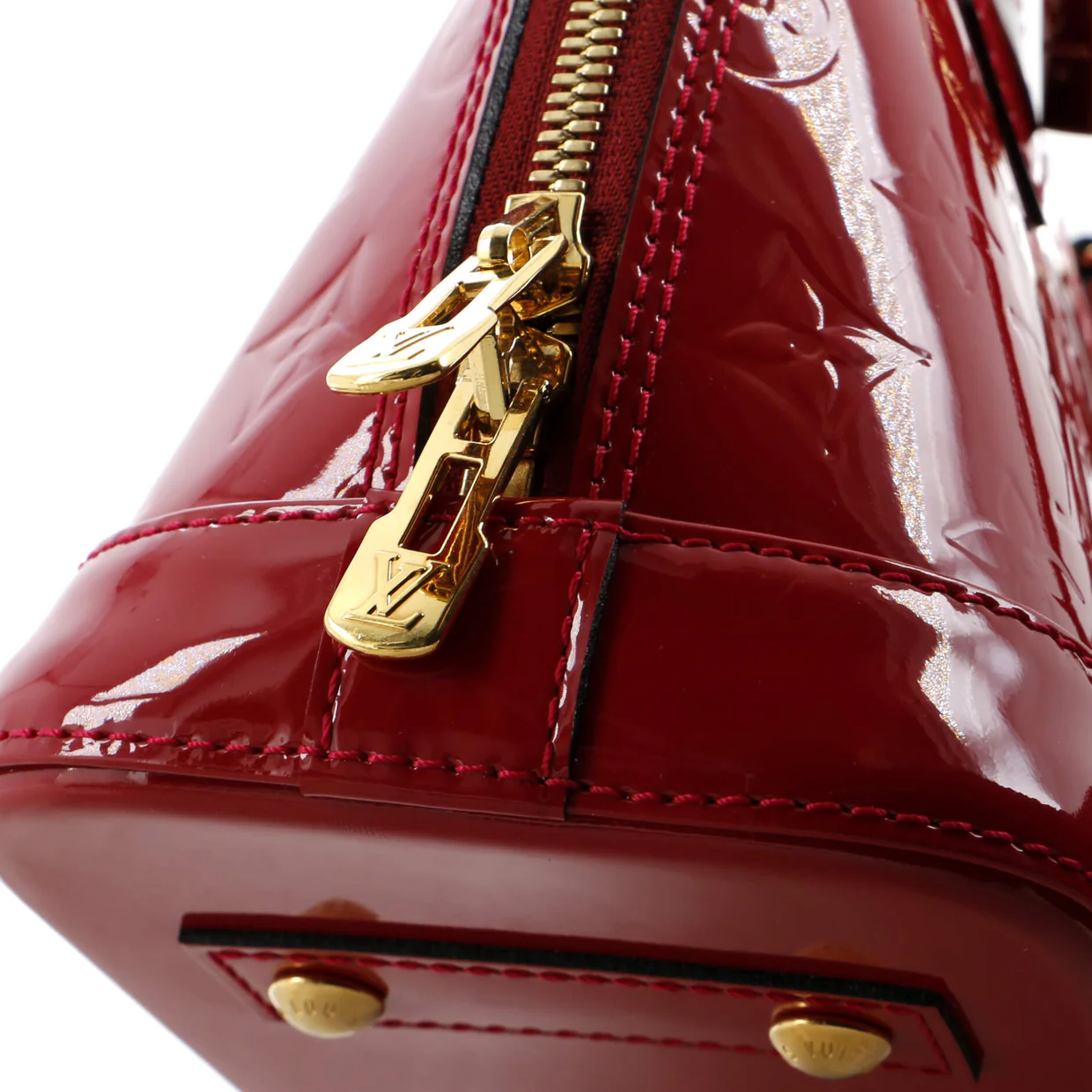 Alma Handbag Monogram Vernis BB - Deep Luxury