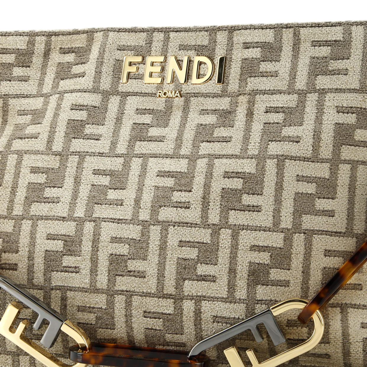 O'Lock Zip Shoulder Bag Zucca Chenille - Deep Luxury