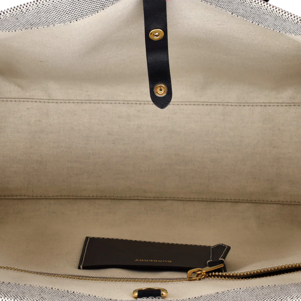 Freya Shopping Tote Canvas with Leather Small - Deep Luxury