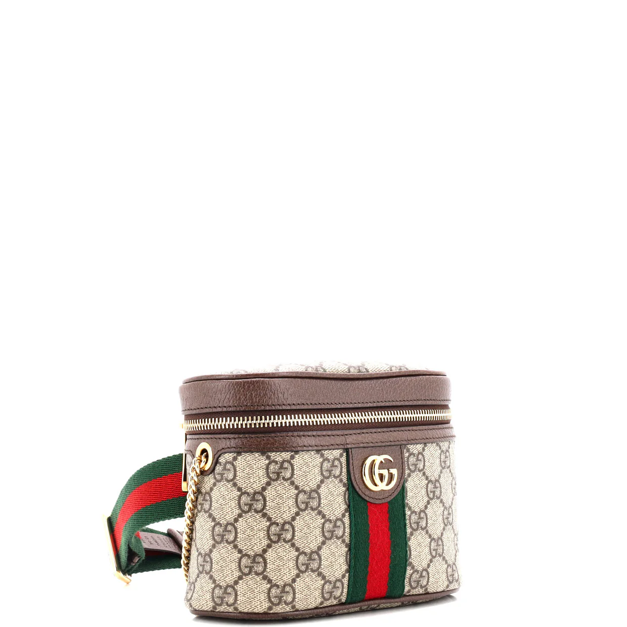 Ophidia Chain Belt Bag GG Coated Canvas Small - Deep Luxury